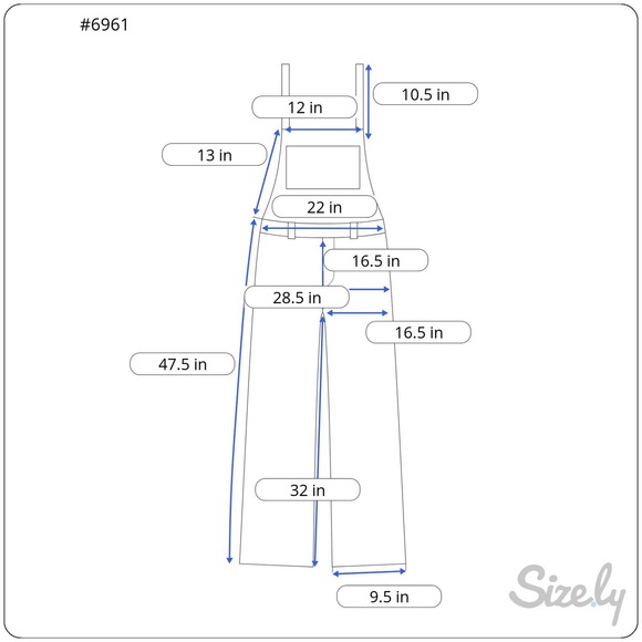 Key Men's Blue Denim Bib Overall - Picture 12 of 12